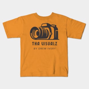 Tha Visualz Original Logo (Grey Alternate) Kids T-Shirt